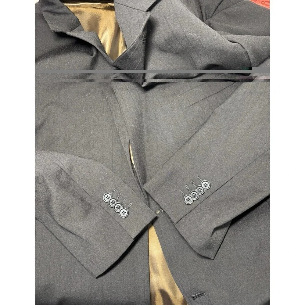 Umberto Rossi  BLAZER  Black Mens 48R Black  100% Wool